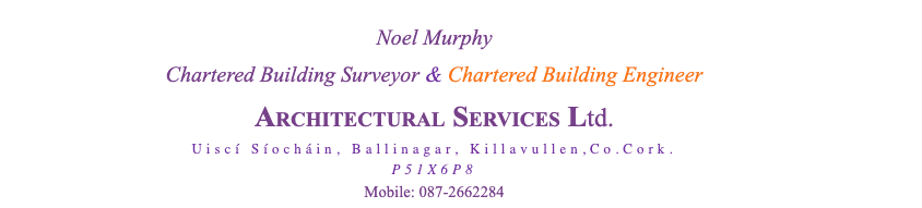 Chartered Building Surveyor and Chartered Building Engineers Cork
